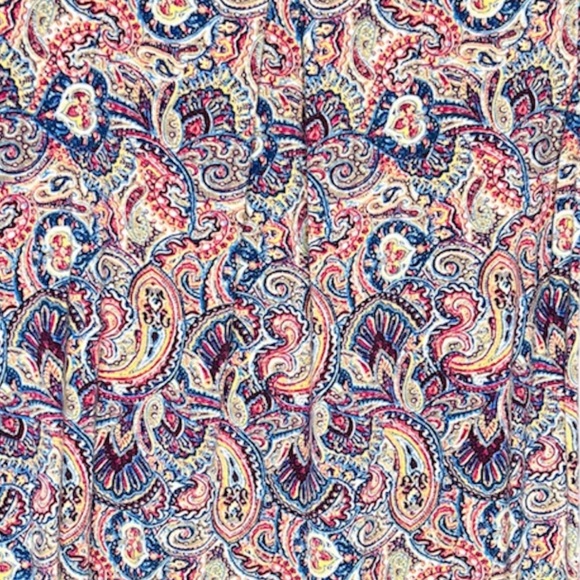 Intro. Women’s Multicolor Paisley Long Sleeve Tunic Top SZ PM - Picture 6 of 9